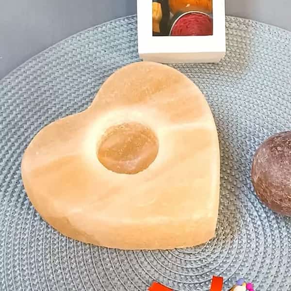 تصویر 3 از قیمت جا شمعی سنگ نمک + خرید باور نکردنی